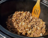 A picture of step 3 of Crockpot Calico Beans.