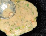 A picture of step 3 of Protein packed Moong and masoor dal Chilla.