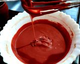 A picture of step 5 of Red Velvet Pound Cake.