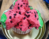 Foto langkah ke 5 dari resep Bolu Kukus semangka.
