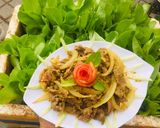 Hình bước làm 2 của món Bò xào sả ớt