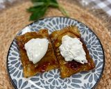 Foto del paso 8 de la receta Hojaldre de melocotón, jamón y burrata - receta viral