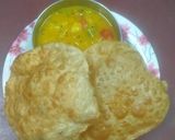 A picture of step 4 of Poori with Potato Masala.