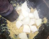 A picture of step 7 of Onunu(Rivers State Delicacy/Pounded Yam)with Turkey Pepper Soup.