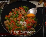 A picture of step 4 of Brown rice vegetable biryani.
