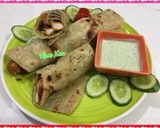 A picture of step 9 of Chicken Paratha Roll.