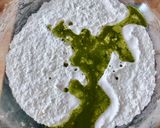 Hình bước làm 6 của món 💚 Bánh Mochi Trà Xanh Nhân Đậu Đỏ Bọc Kem Sữa (Matcha Cream Daifuku)
