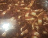 A picture of step 7 of Spanish Bean Soup from my Mother's Recipe Card.