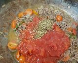 A picture of step 9 of My Tomato Hot Peppered Steak Mince meal with Veg😀.