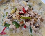 Foto langkah ke 4 dari resep Jangan/Lodeh Tempe Bunga Bawang.