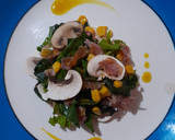 Foto del paso 5 de la receta: Ensalada de espinacas con tocino