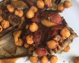 A picture of step 6 of Keto Friendly Eggplants with spicy chickpeas.