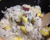 A picture of step 4 of Japanese Sweet Potato Rice.