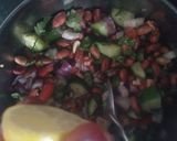 A picture of step 4 of Peanuts chaat.