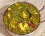 A picture of step 8 of Palak Paneer.