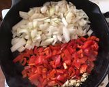 A picture of step 2 of California Farm Red Lentil Stuffed Baked Bell Pepper.