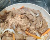 A picture of step 2 of Beef Bulgogi (불고기).