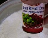 A picture of step 2 of Instant No Cook Coconut Kesar Elaichi Pedha.
