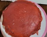 Foto langkah ke 9 dari resep Mille Crepes Red Valvet.