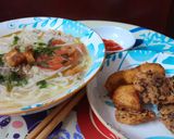 Hình bước làm 4 của món Bún chả cá viên