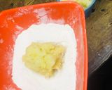A picture of step 1 of Irish potato flat bread🍽🥔.