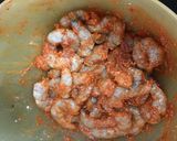 A picture of step 3 of Peri Peri Prawns (shrimp).