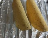 A picture of step 12 of Tangy Mexican tacos with hung Curd dip.