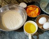 A picture of step 1 of Orange cake(without oven).