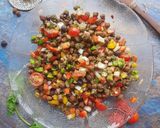 A picture of step 2 of Italian Chana Salad.