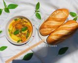 Hình bước làm 8 của món Cà Ri Dê Bánh Mì