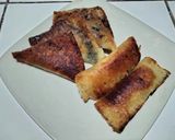 Foto langkah ke 10 dari resep Roti panggang isi pisang keju coklat.