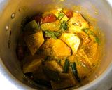 A picture of step 2 of Kathal Korma (Green Jackfruit Curry).
