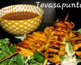 Foto del paso 1 de la receta: Satay de pollo con salsa de cacahuete 🥜 🌶 🥜