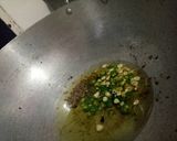 A picture of step 1 of Chaulai/Bhatua/Lal bhaji ki sabzi.