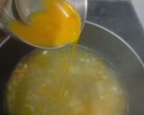 A picture of step 2 of Egg Drop Lemon Coriander Soup.