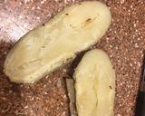 A picture of step 1 of Sheppards pie stuffed baked potatoes.