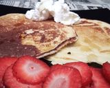 Foto del paso 9 de la receta Tortitas americanas con Nata, Fresas y Sirope de Arce