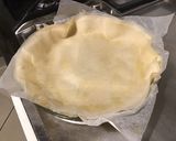 Une image de l'étape 13 de Tarte au poulet blettes et champignons au curry et feuilles de brick.