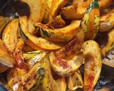 A picture of step 2 of Roasted Squash with Garlic & Paprika.