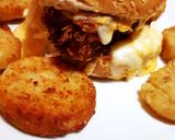 Une image de l'étape 5 de Hamburger raclette crispy au poulet 😋.