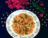 A picture of step 10 of Rava Upma.