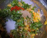 A picture of step 5 of Corn Tikki.