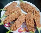 A picture of step 4 of Baingan Lonje.