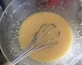 Une image de l'étape 2 de Flan bananes et mûres.