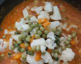 A picture of step 11 of Mixed vegetable curry.