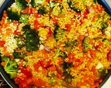 A picture of step 11 of Vegetarian Vegetable Paella.