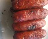 Meat balls and beef sausages bitings in sauce recipe step 10 photo