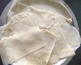 A picture of step 4 of Spring roll sheets.