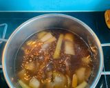 Hình bước làm 2 của món Canh sườn bò Galbi Tang Hàn quốc