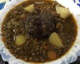 Foto del paso 2 de la receta: Lentejas pardinas con verduras y carrilladas de cerdo
